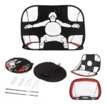 Perfecto para que tus hijos puedan practicar las habilidades diarias de fútbol en el patio trasero en todo momento. ideal para usar como red de portería